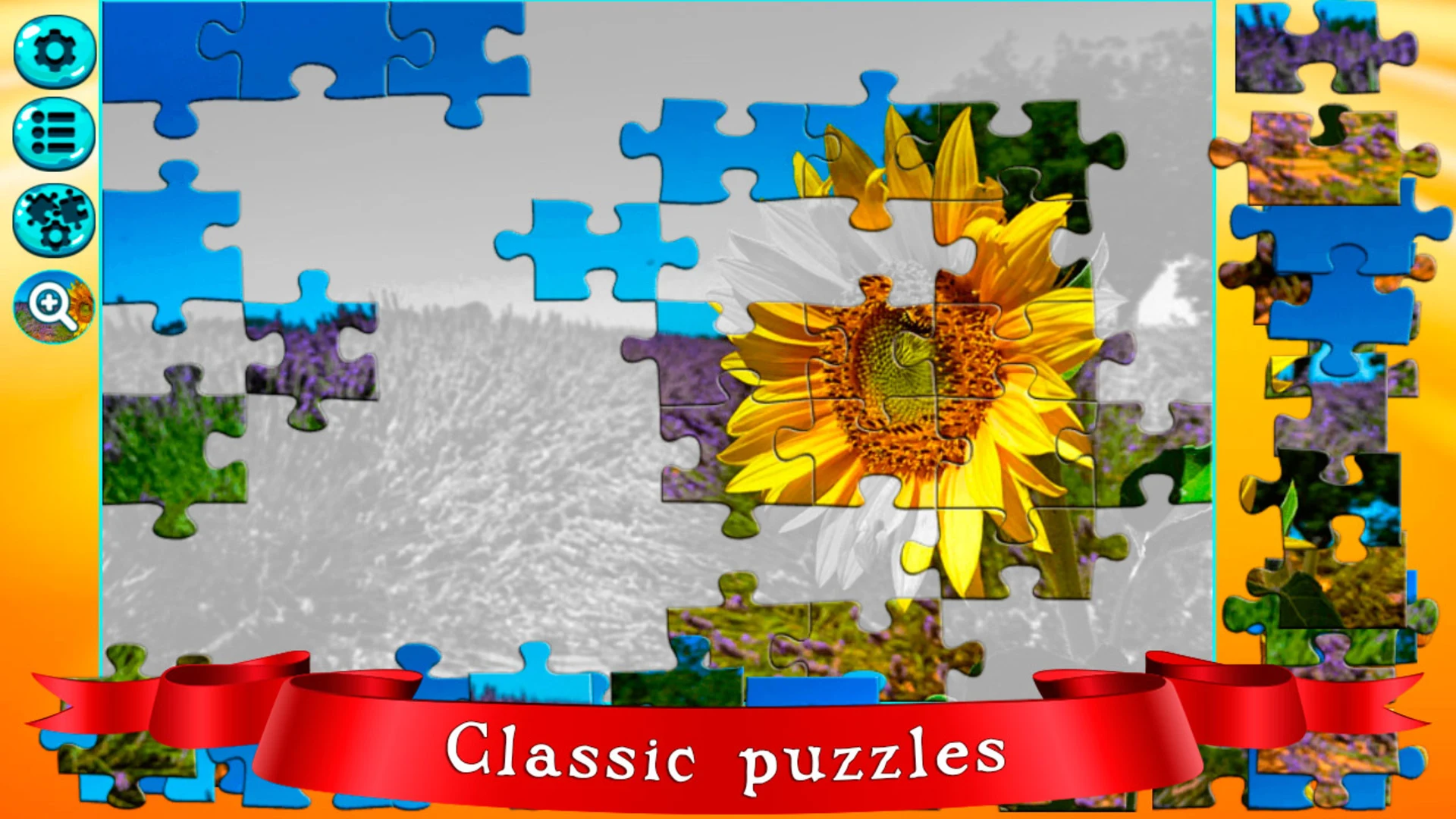 Puzzles for adults offline screenshot
