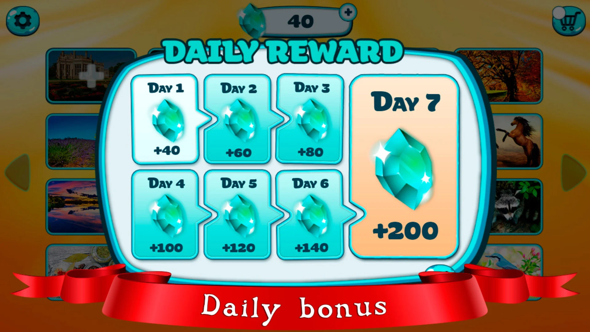 Puzzles for adults offline screenshot